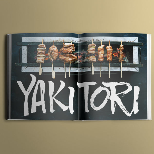 Abbildung Buch Japanisch Grillen, Cover und Innenseiten, Kochbuch, asiatische Küche, Japan , Korea