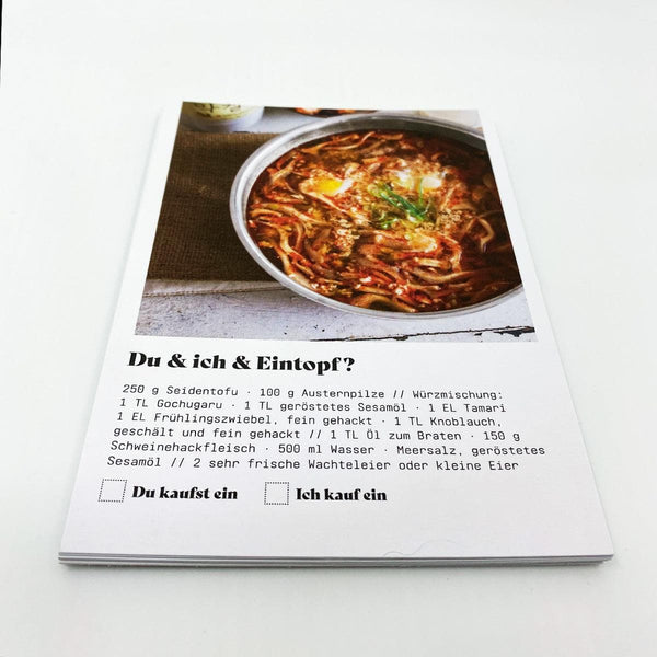 Rezept-Karten-Set „Du & ich“ – Set 1